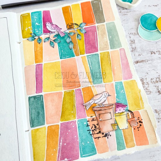 tampon clear Jardin d'artiste de Chou & Flowers