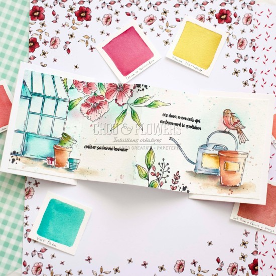 tampon clear Jardin d'artiste de Chou & Flowers