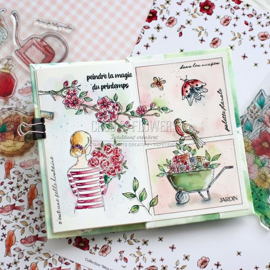 tampon clear Jardin d'artiste de Chou & Flowers