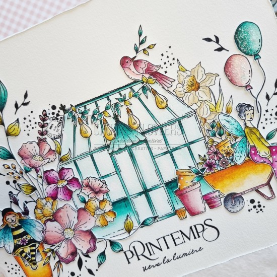 tampon clear Jardin d'artiste de Chou & Flowers