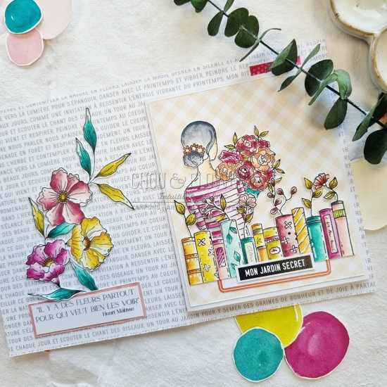 tampon clear Jardin d'artiste de Chou & Flowers