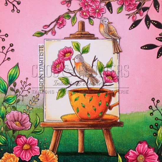 tampon clear Jardin d'artiste de Chou & Flowers