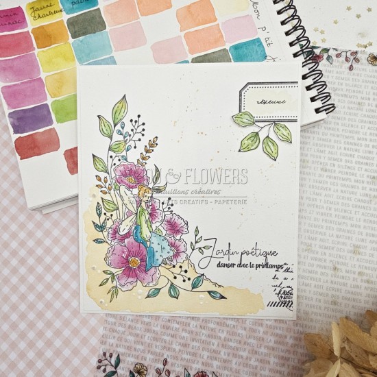 tampon clear La cage de Chou & Flowers