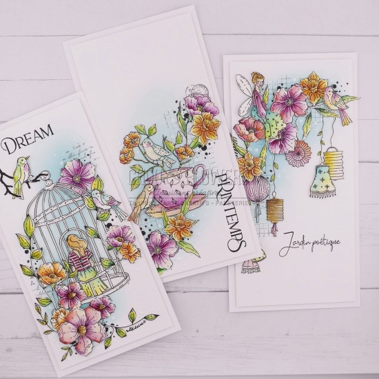 tampon clear Romance de Chou & Flowers