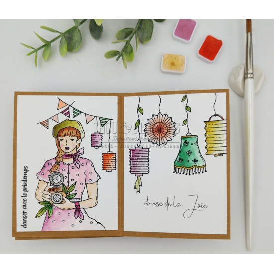 tampon clear Romance de Chou & Flowers