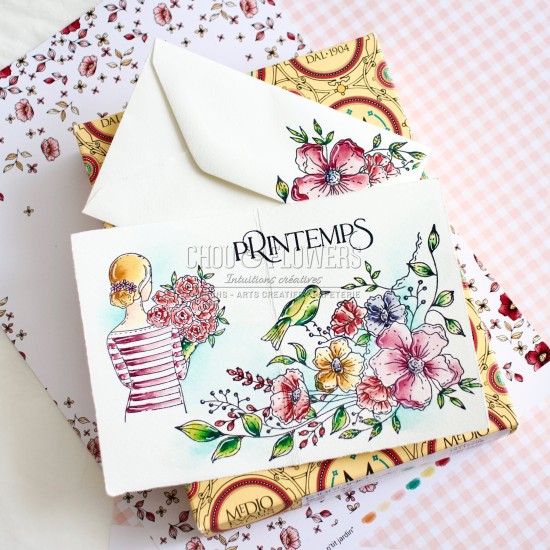 tampon clear Romance de Chou & Flowers