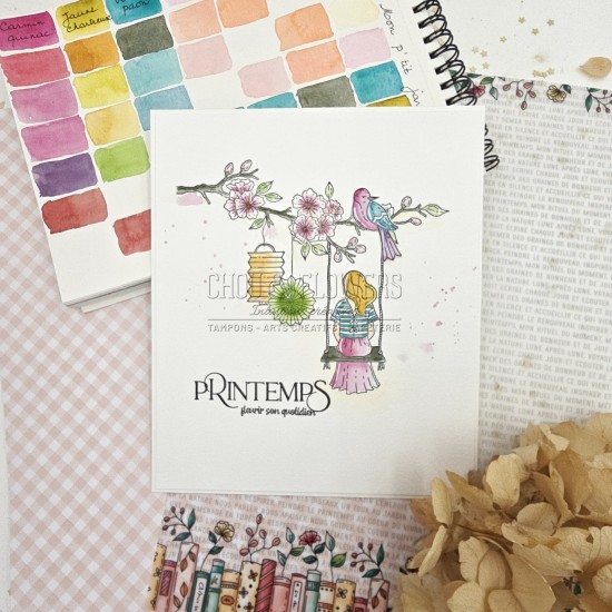 tampon clear Romance de Chou & Flowers