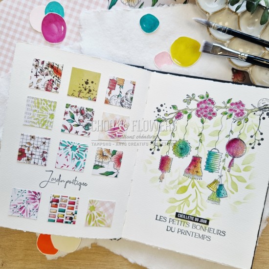 tampon clear Romance de Chou & Flowers