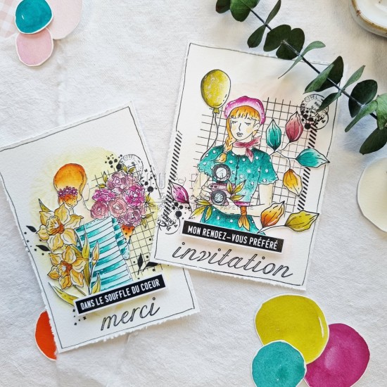 tampon clear Romance de Chou & Flowers