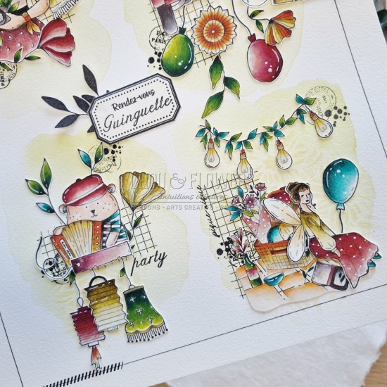 tampon clear pique-nique de Chou & Flowers