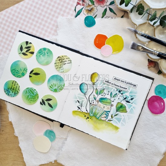 tampon clear doudou musicien de Chou & Flowers