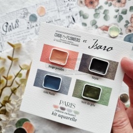 kit aquarelle Paris en collaboration avec Isaro