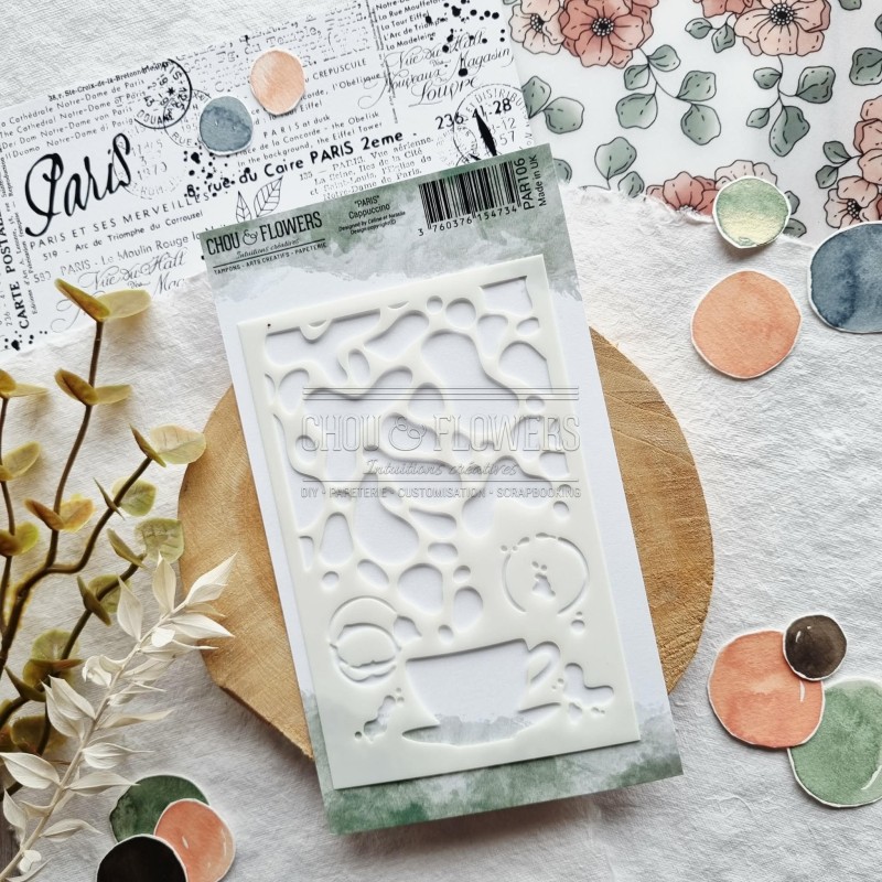 Pochoir Cappuccino pour créer des fonds