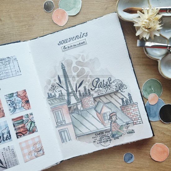 Pochoir Cappuccino pour créer des fonds