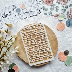 Pochoir Les pavés pour créer des fonds