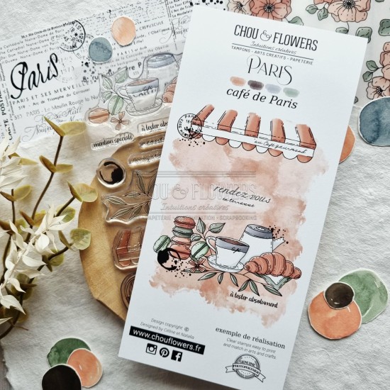 Tampon clear Café de Paris