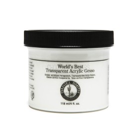 Transparent acrylic gesso