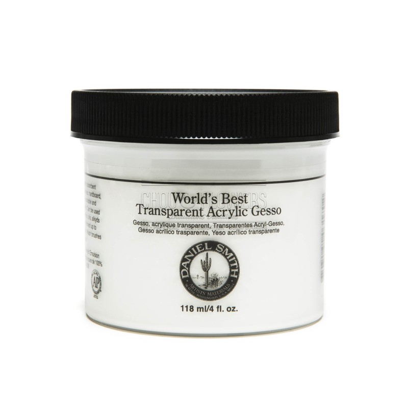 Transparent acrylic gesso