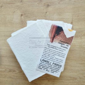 10 cartes A6 lamali lamali pur chiffon blanc naturel
