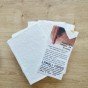 10 cartes A6 lamali lamali pur chiffon blanc naturel