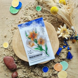 Tampon clear Fleursde safran de la collecton le chant des dunes
