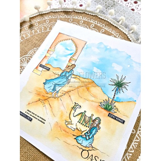 Tampon clear ambiance orientale de la collection le chant des dunes