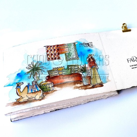 Tampon clear ambiance orientale de la collection le chant des dunes
