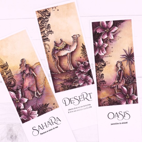 Tampon clear Textures postcard de la collecton le chant des dunes