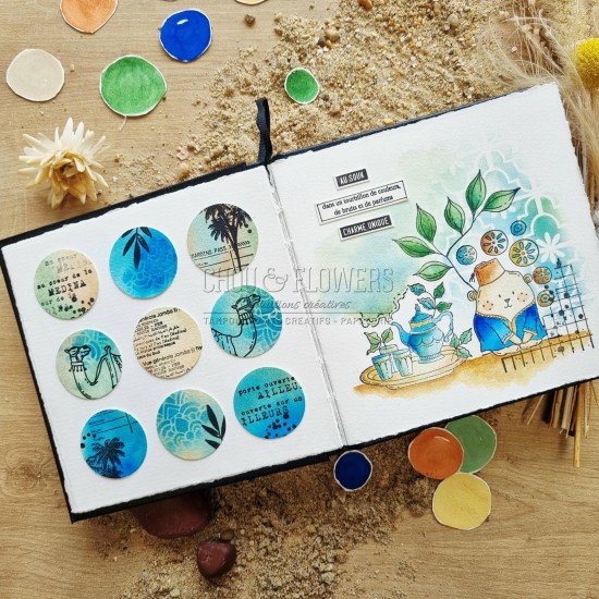 Tampon clear Saveurs d'orient de la collecton le chant des dunes