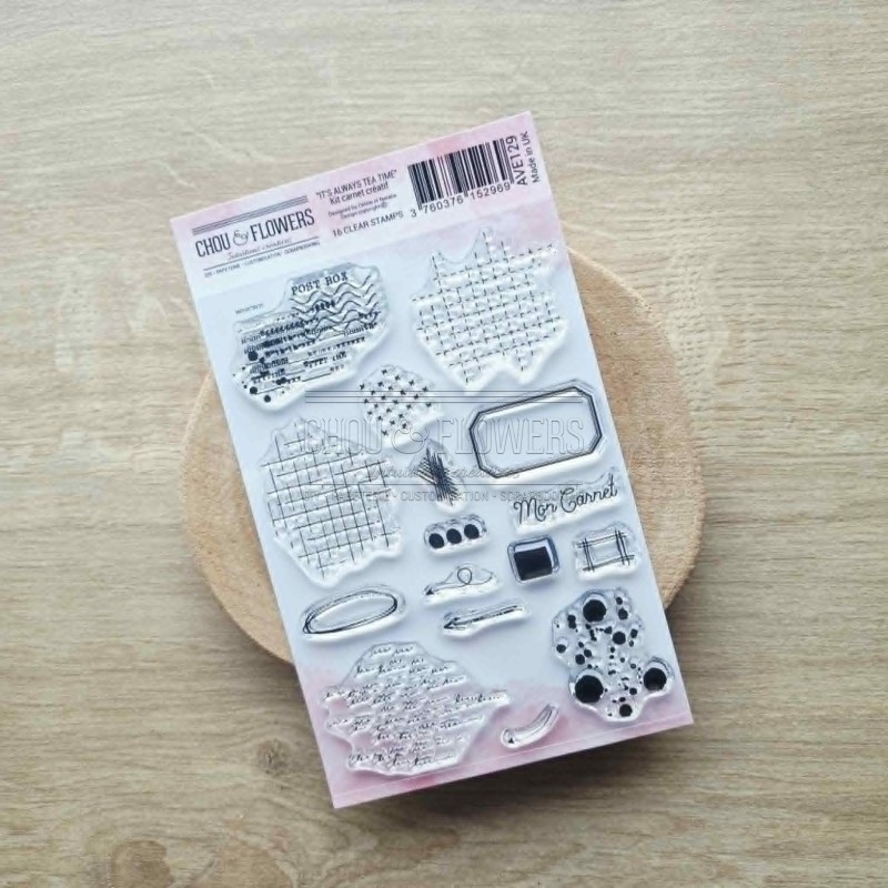 tampon clear carnet créatif