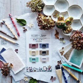 kit aquarelle en collaboration avec Isaro pour la collection La clé des souvenirs