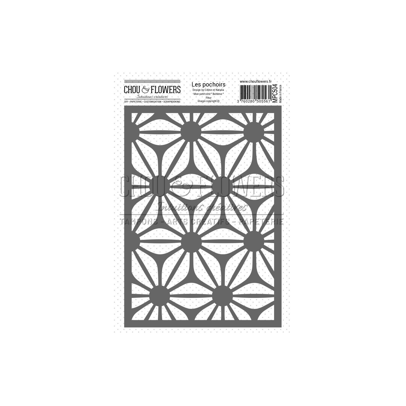 CrafTreat Pochoirs à Fleurs Réutilisables Pour Peindre Sur Bois, Mur