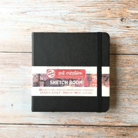 CARNET 12X12 SKETCHBOOK NOIR