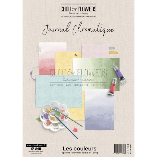 COLLECTION PAPIER A4 JOURNAL CHROMATIQUE LES COULEURS