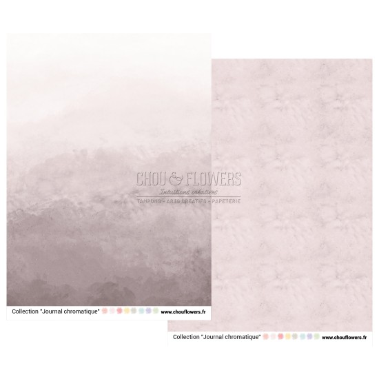 COLLECTION PAPIER A4 JOURNAL CHROMATIQUE LES COULEURS