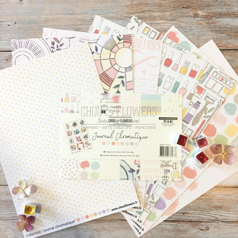 COLLECTION DE PAPIERS A4 JOURNAL CHROMATIQUE