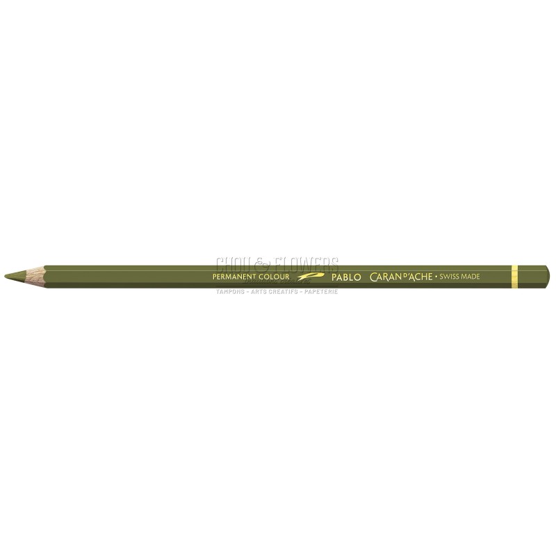 CRAYON PABLO CARAND'ACHE OLIVE FONCE 249