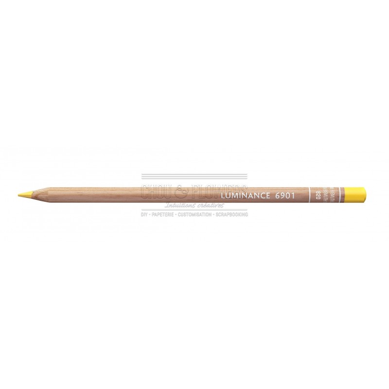 crayon Luminance jaune bismuth doré de Caran d'Ache pour vos créations de  scrapbooking et de coloriage