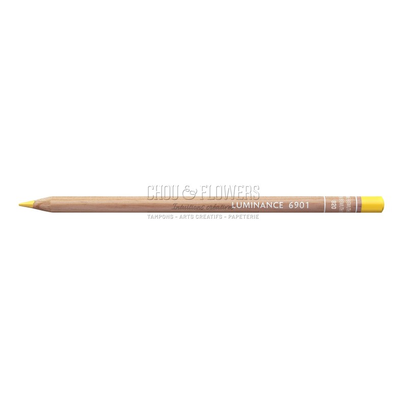 crayon Luminance jaune bismuth doré de Caran d'Ache pour vos créations de  scrapbooking et de coloriage