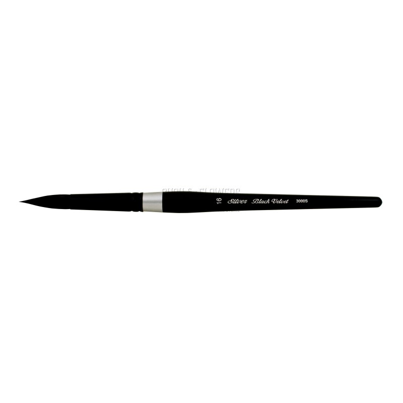 N°16 PINCEAU AQUARELLE ROND BLACK VELVET SERIE 3000S SILVER BRUSH