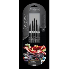 SET  DE 7 PINCEAUX  AQUARELLE BLACK VELVET DE SILVER BRUSH