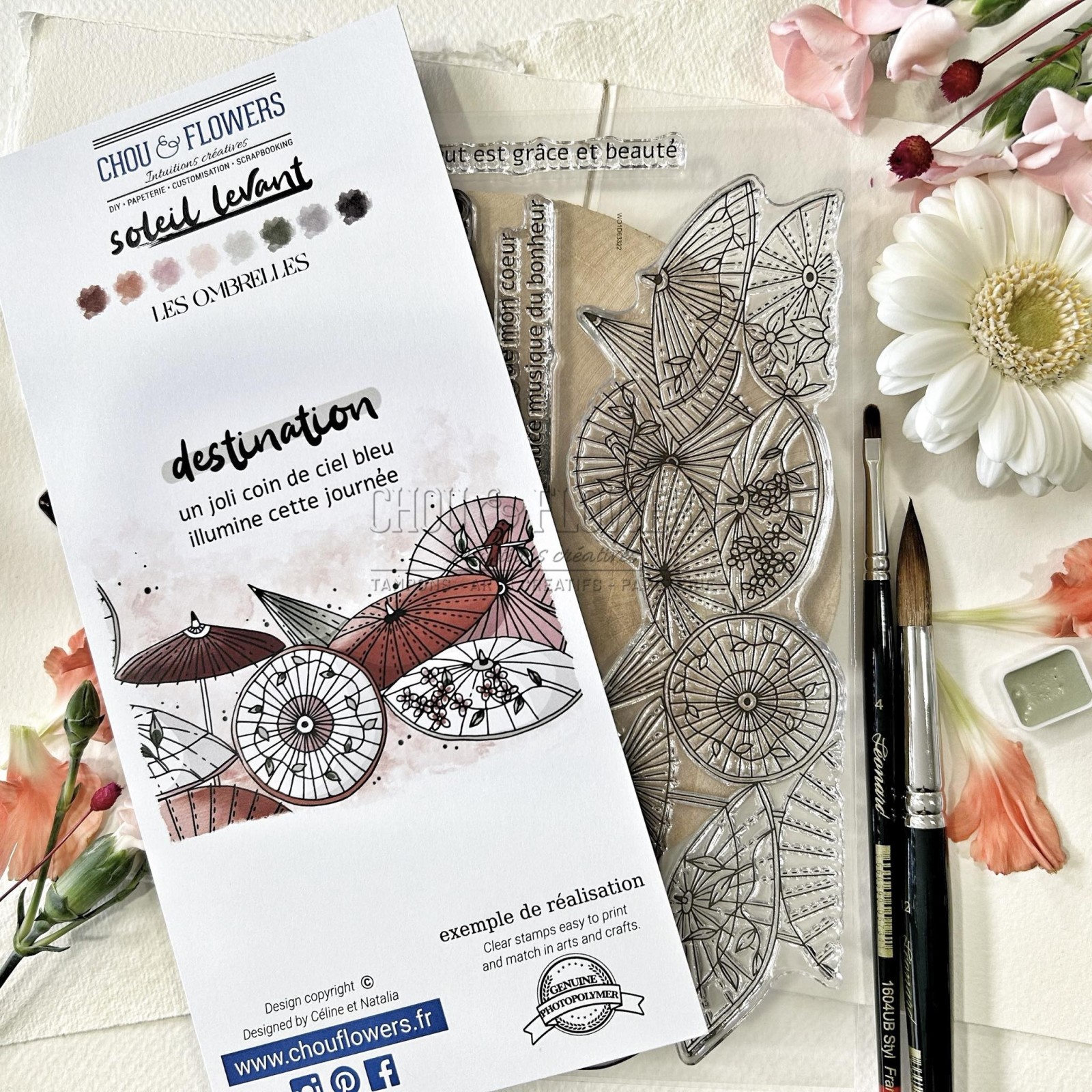 Lot de fleurs papier - Un grand marché