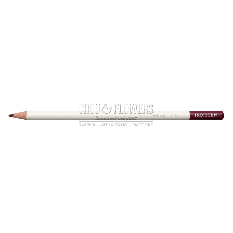 CRAYONS DE COULEUR IROJITEN, MAROON