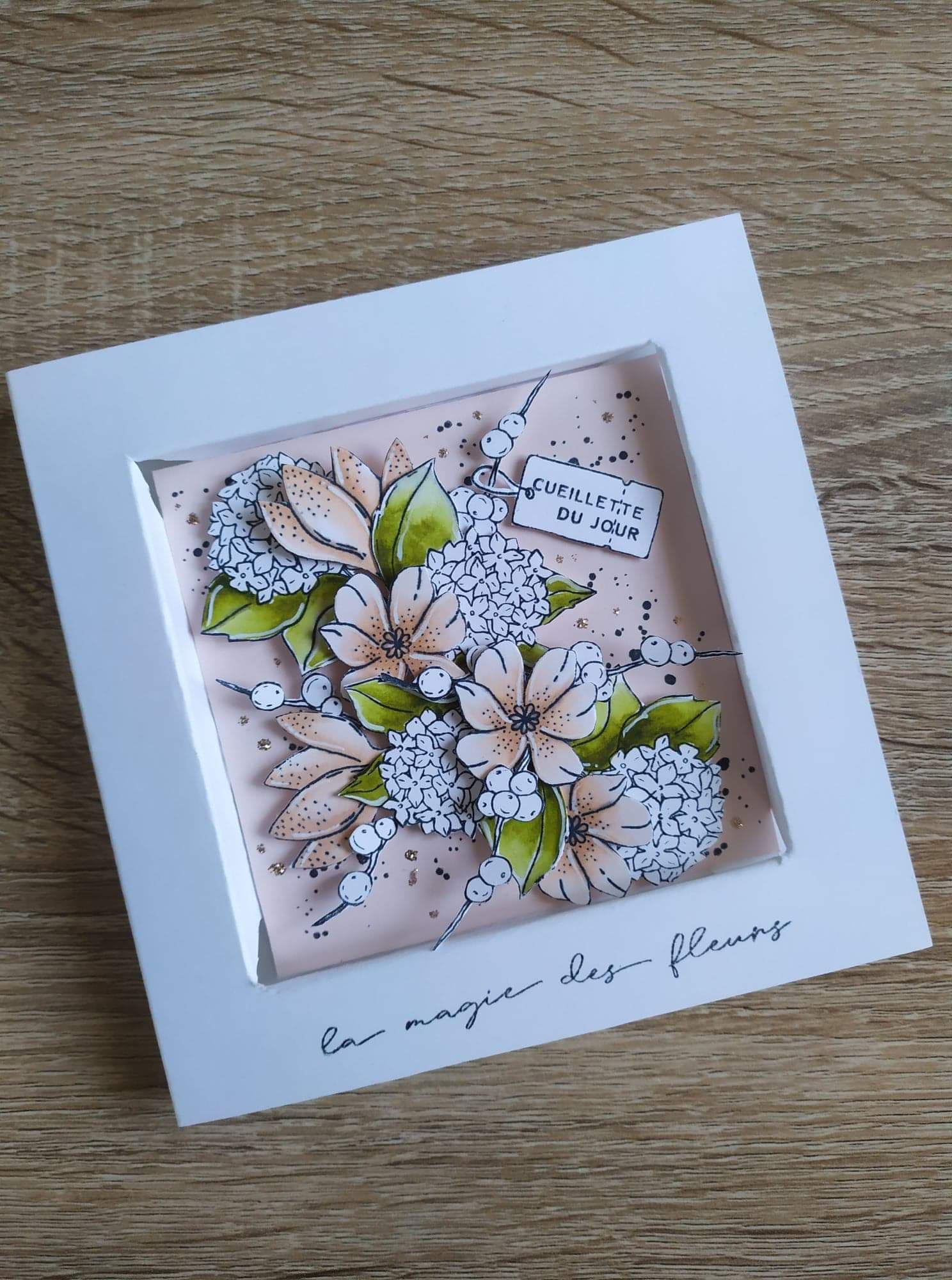 Tuto Carte Cadre Par Kinna Chou Flowers