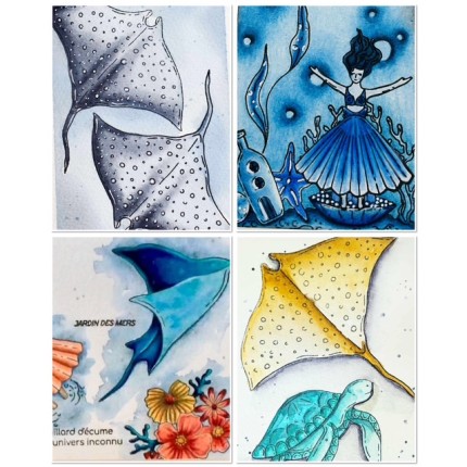 Chou and Flowers - Capsule exclusive ABYSSES, zoom créatif "danse aquatique"