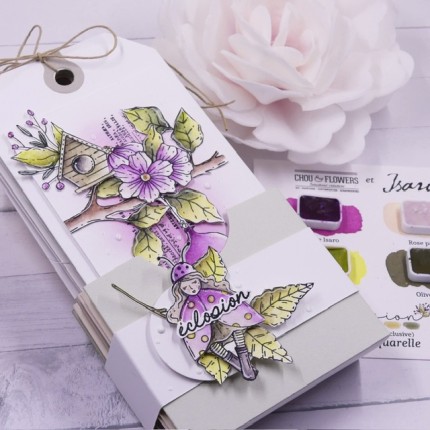 Chou and Flowers - Tuto "étui pour jolis tags" par SONI SONIA, collection ECLOSION